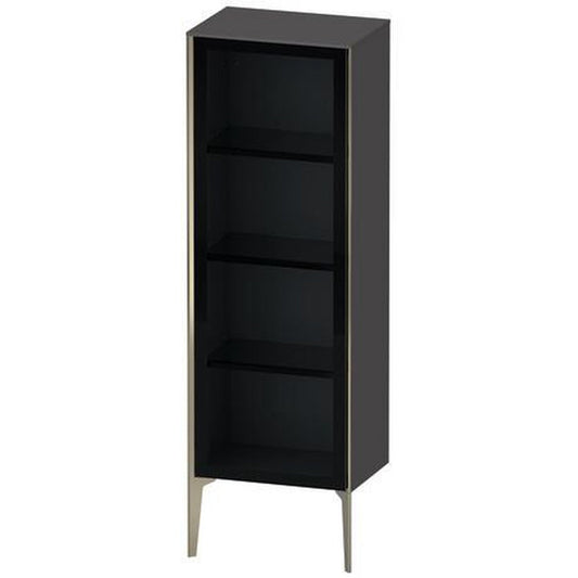 Duravit Xviu 20" x 52" Semi Tall Cabinet With Left Hinge, Champagne Matt and Graphite Matt Finish (XV1368LB149)