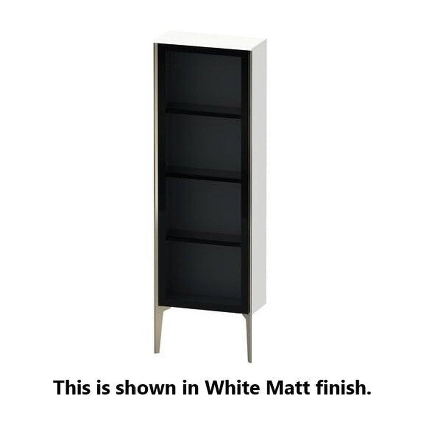 Duravit Xviu 20" x 52" Semi Tall Cabinet With Left Hinge, Champagne Matt and Light Blue Finish (XV1366LB109)