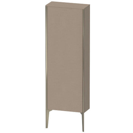 Duravit Xviu 20" x 52" Semi Tall Cabinet With Left Hinge, Champagne Matt and Linen Finish (XV1316LB175)