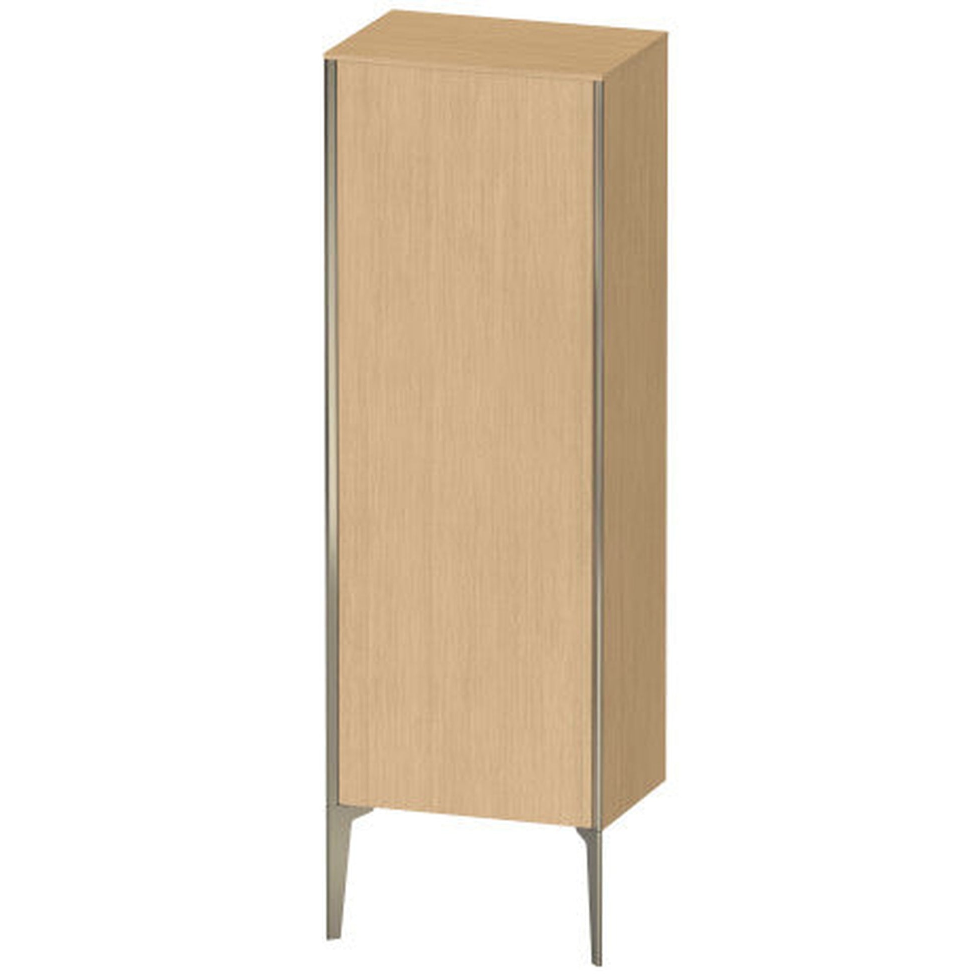 Duravit Xviu 20" x 52" Semi Tall Cabinet With Left Hinge, Champagne Matt and Natural Oak Finish (XV1326LB130)