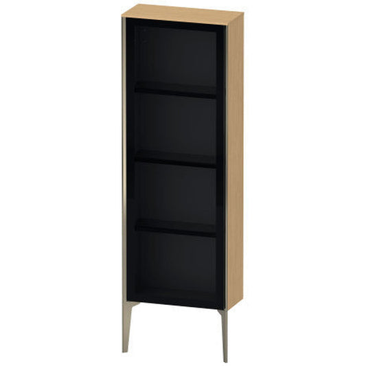 Duravit Xviu 20" x 52" Semi Tall Cabinet With Left Hinge, Champagne Matt and Natural Oak Finish (XV1366LB130)