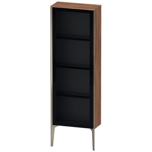 Duravit Xviu 20" x 52" Semi Tall Cabinet With Left Hinge, Champagne Matt and Natural Walnut Finish (XV1366LB179)