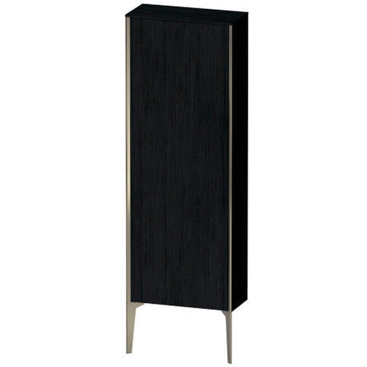 Duravit Xviu 20" x 52" Semi Tall Cabinet With Left Hinge, Champagne Matt and Oak Black Finish (XV1316LB116)