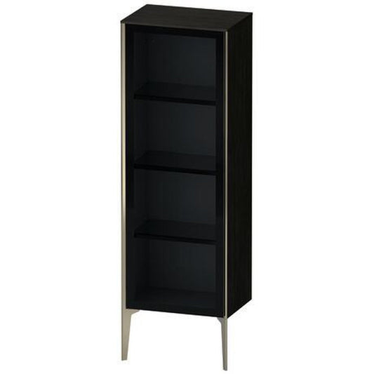 Duravit Xviu 20" x 52" Semi Tall Cabinet With Left Hinge, Champagne Matt and Oak Black Finish (XV1368LB116)
