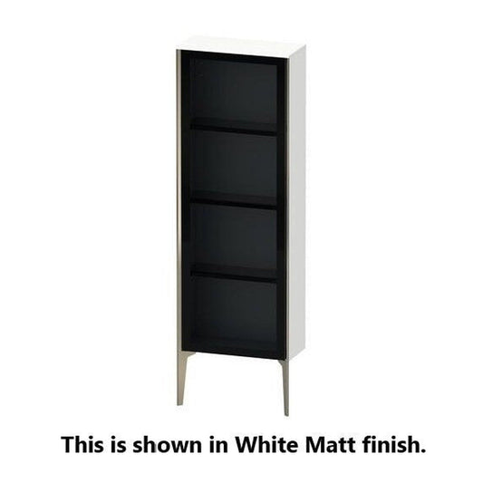 Duravit Xviu 20" x 52" Semi Tall Cabinet With Left Hinge, Champagne Matt and Pine Silver Finish (XV1366LB131)