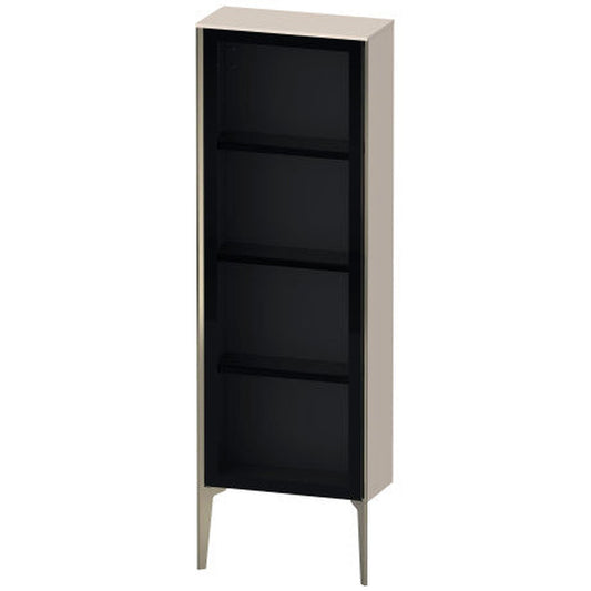 Duravit Xviu 20" x 52" Semi Tall Cabinet With Left Hinge, Champagne Matt and Taupe Matt Finish (XV1366LB191)