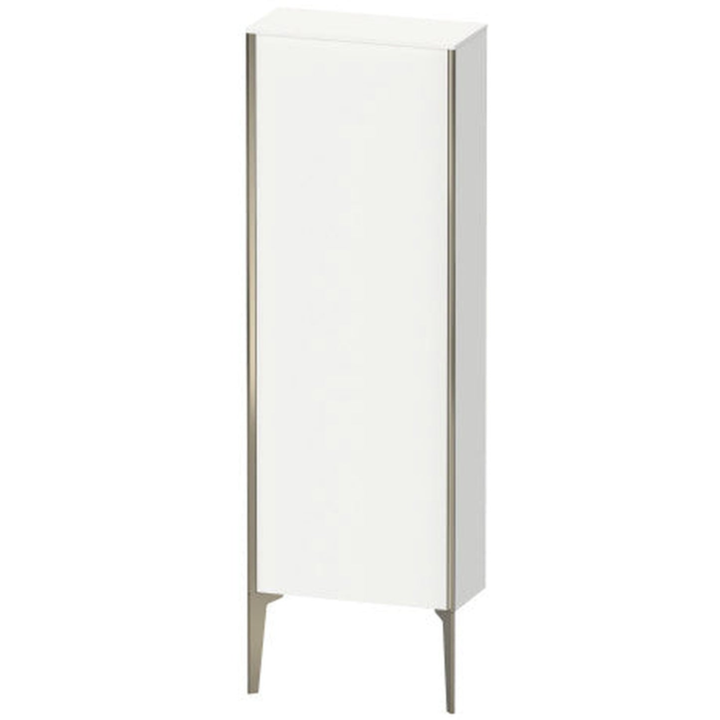 Duravit Xviu 20" x 52" Semi Tall Cabinet With Left Hinge, Champagne Matt and White Matt Finish (XV1316LB118)