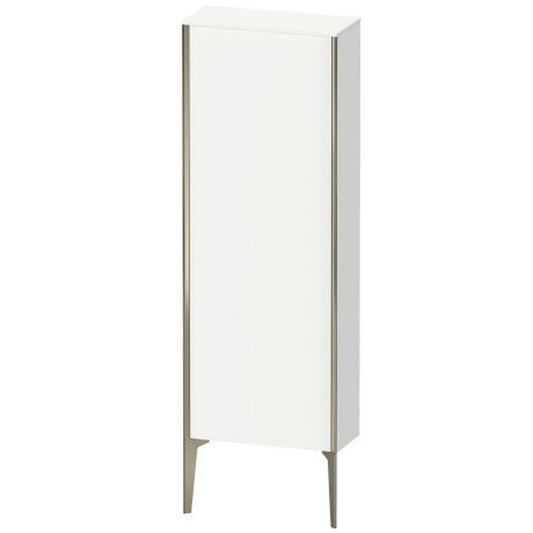 Duravit Xviu 20" x 52" Semi Tall Cabinet With Left Hinge, Champagne Matt and White Matt Finish (XV1316LB118)