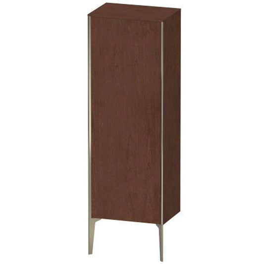Duravit Xviu 20" x 52" Semi Tall Cabinet With Right Hinge, Champagne Matt and American Walnut Finish (XV1326RB113)
