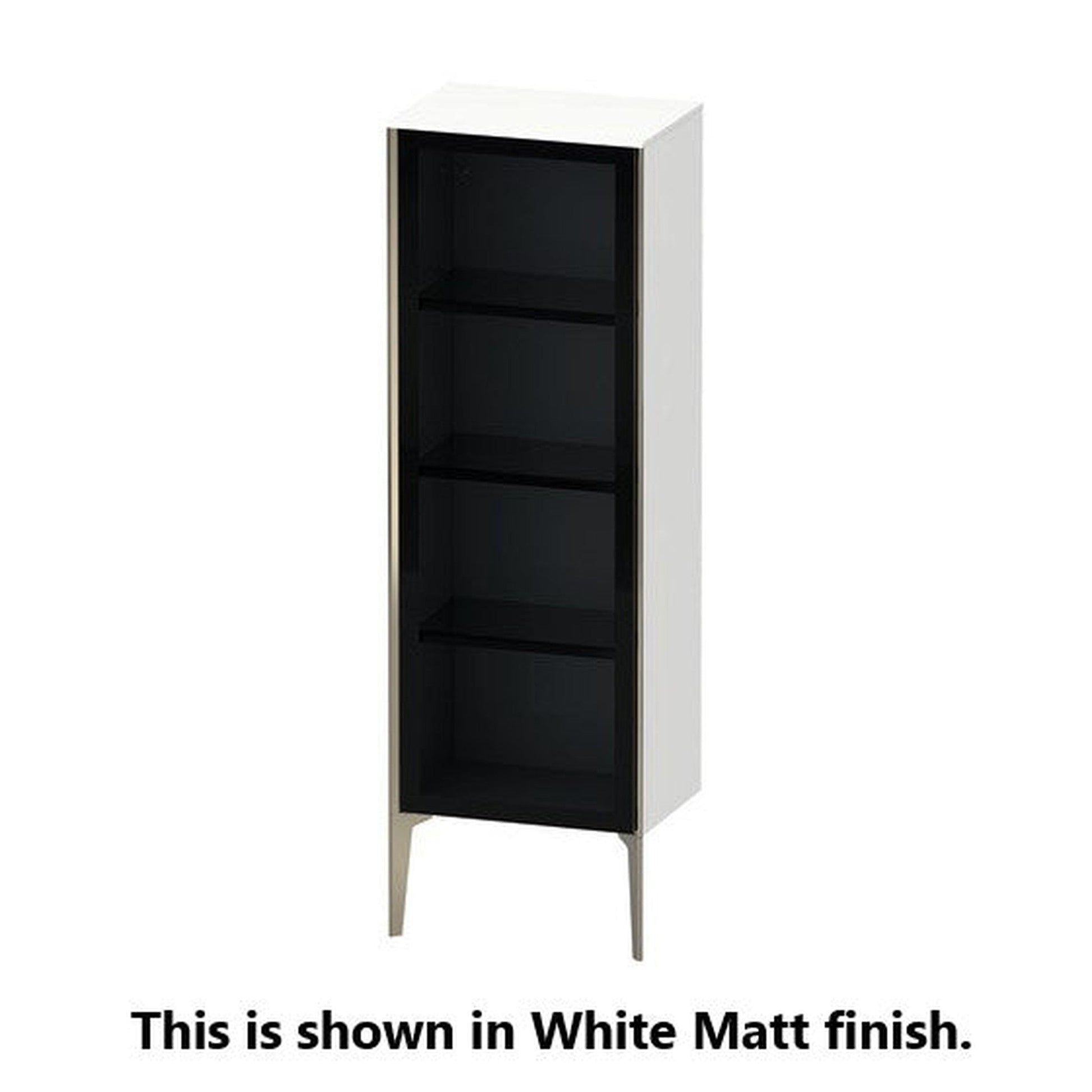 Duravit Xviu 20" x 52" Semi Tall Cabinet With Right Hinge, Champagne Matt and Chestnut Dark Finish (XV1368RB153)