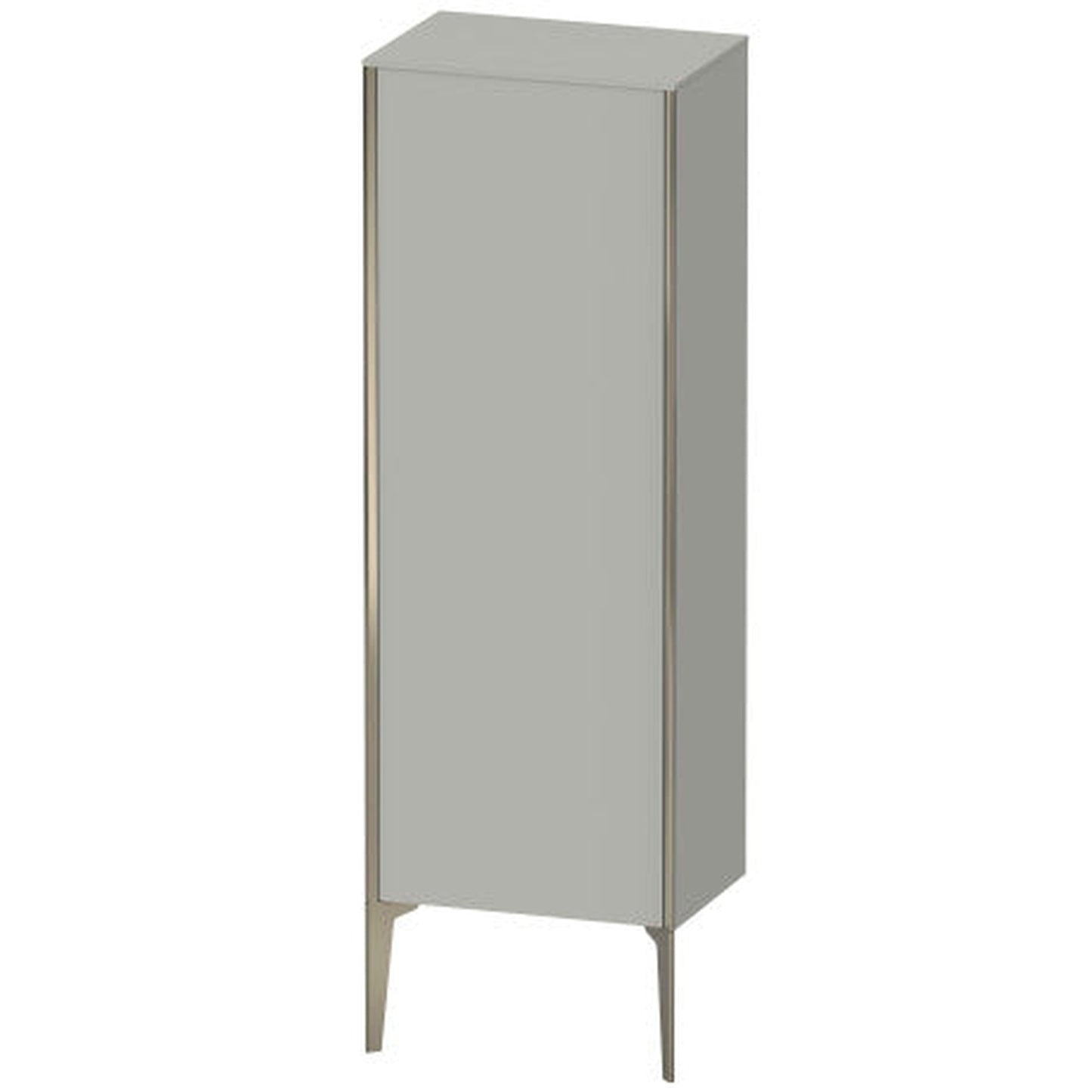 Duravit Xviu 20" x 52" Semi Tall Cabinet With Right Hinge, Champagne Matt and Concrete Grey Matt Finish (XV1326RB107)