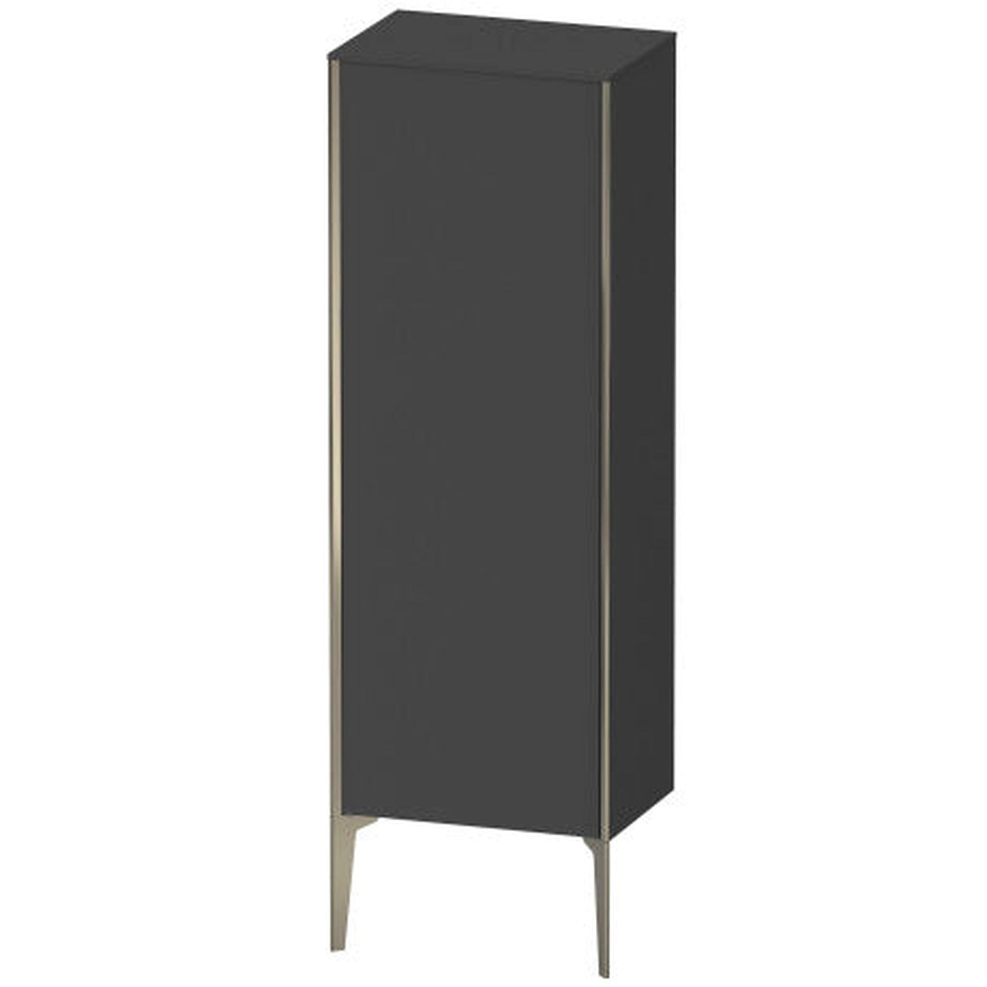 Duravit Xviu 20" x 52" Semi Tall Cabinet With Right Hinge, Champagne Matt and Graphite Matt Finish (XV1326RB149)
