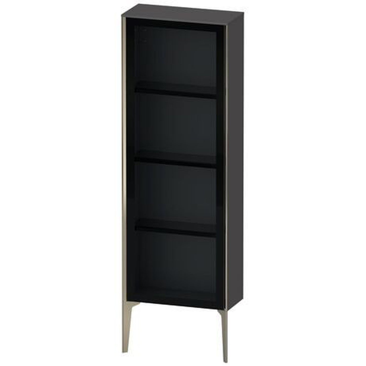 Duravit Xviu 20" x 52" Semi Tall Cabinet With Right Hinge, Champagne Matt and Graphite Matt Finish (XV1366RB149)