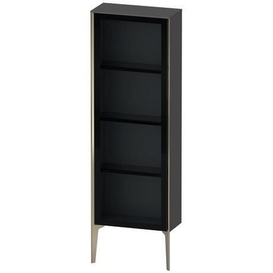 Duravit Xviu 20" x 52" Semi Tall Cabinet With Right Hinge, Champagne Matt and Graphite Matt Finish (XV1366RB149)