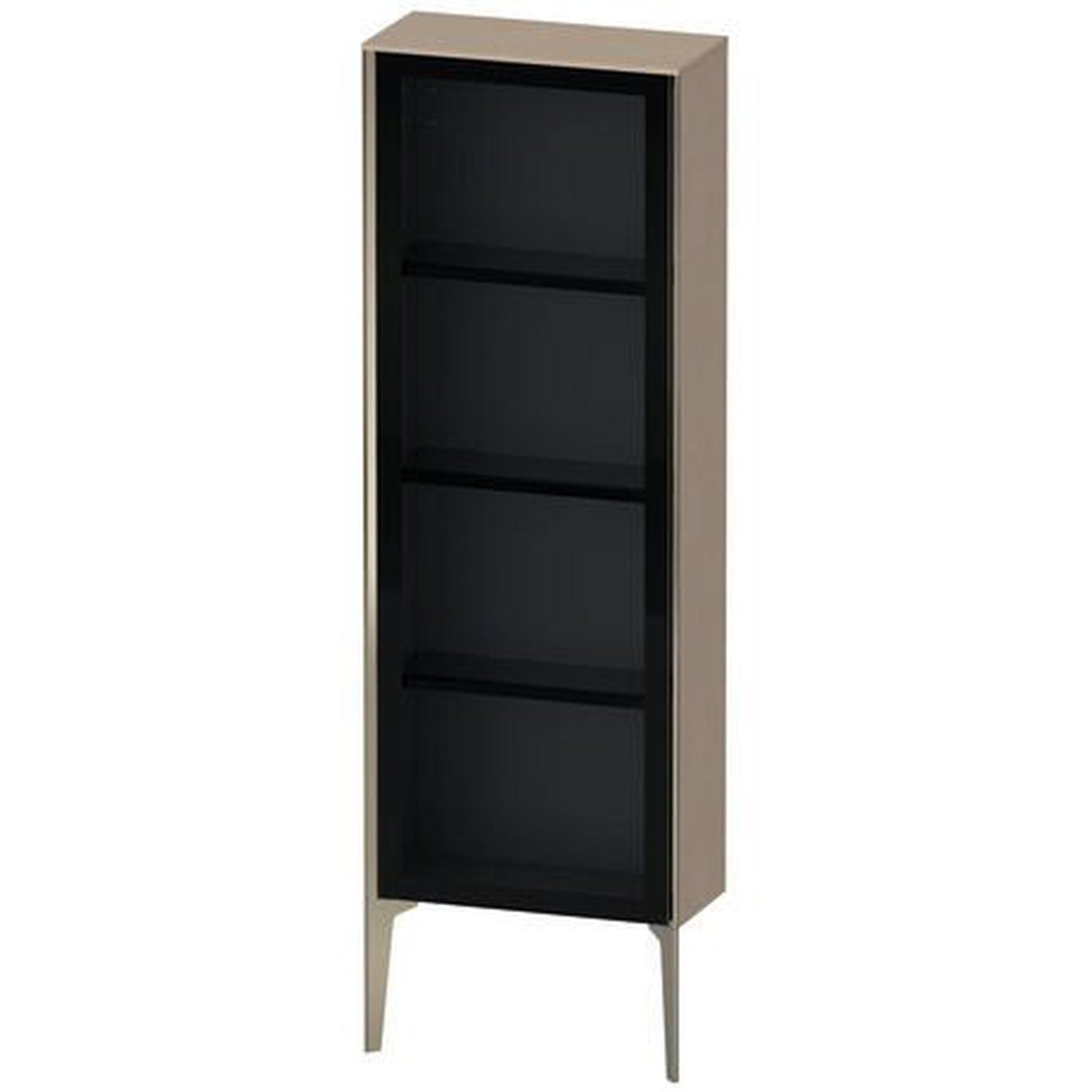Duravit Xviu 20" x 52" Semi Tall Cabinet With Right Hinge, Champagne Matt and Linen Finish (XV1366RB175)