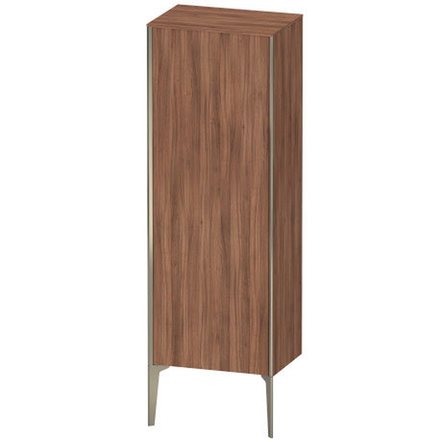 Duravit Xviu 20" x 52" Semi Tall Cabinet With Right Hinge, Champagne Matt and Natural Walnut Finish (XV1326RB179)
