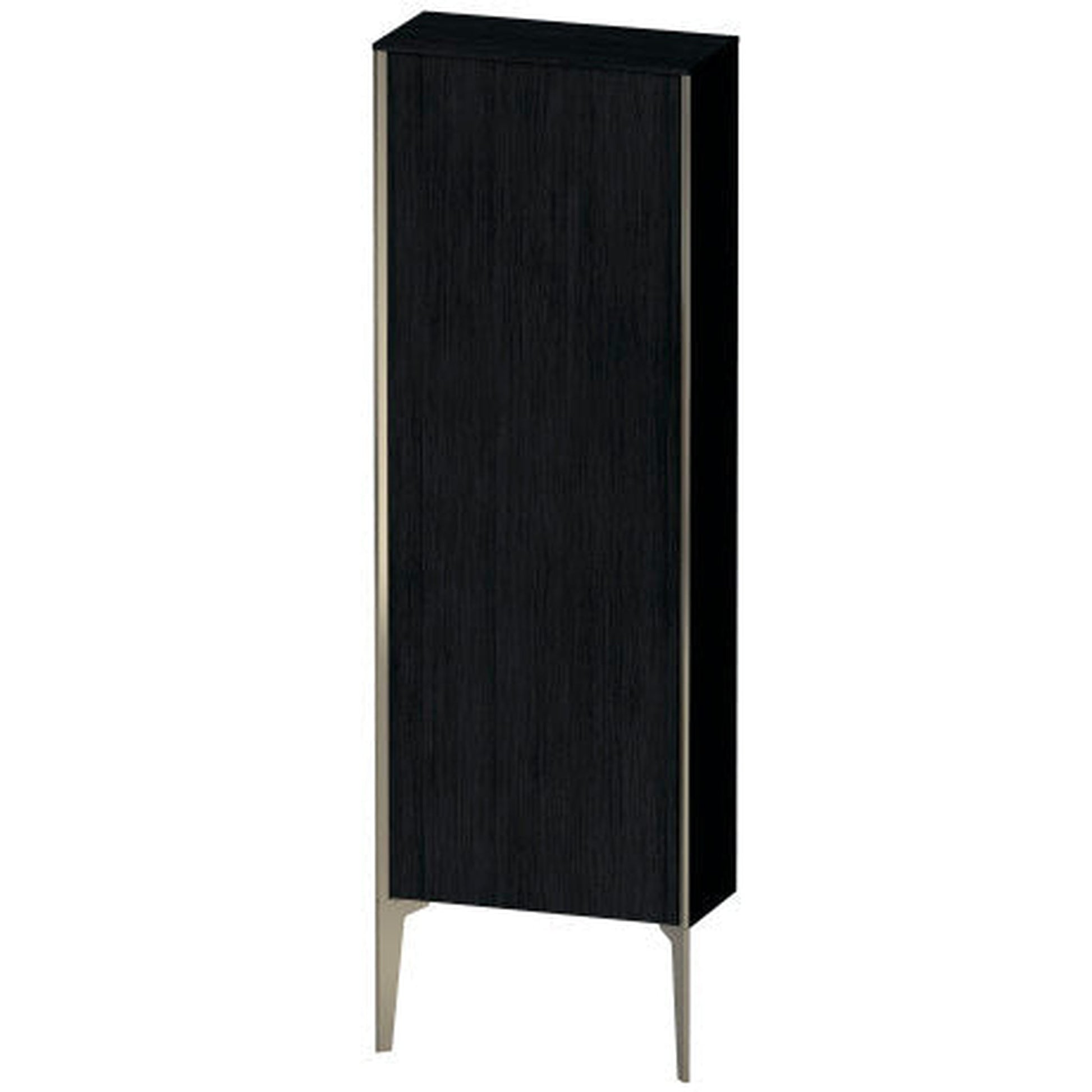 Duravit Xviu 20" x 52" Semi Tall Cabinet With Right Hinge, Champagne Matt and Oak Black Finish (XV1316RB116)