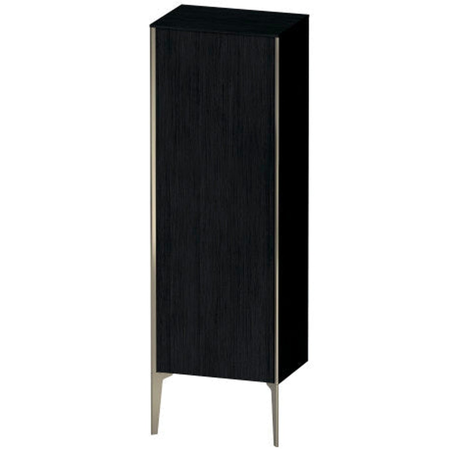 Duravit Xviu 20" x 52" Semi Tall Cabinet With Right Hinge, Champagne Matt and Oak Black Finish (XV1326RB116)
