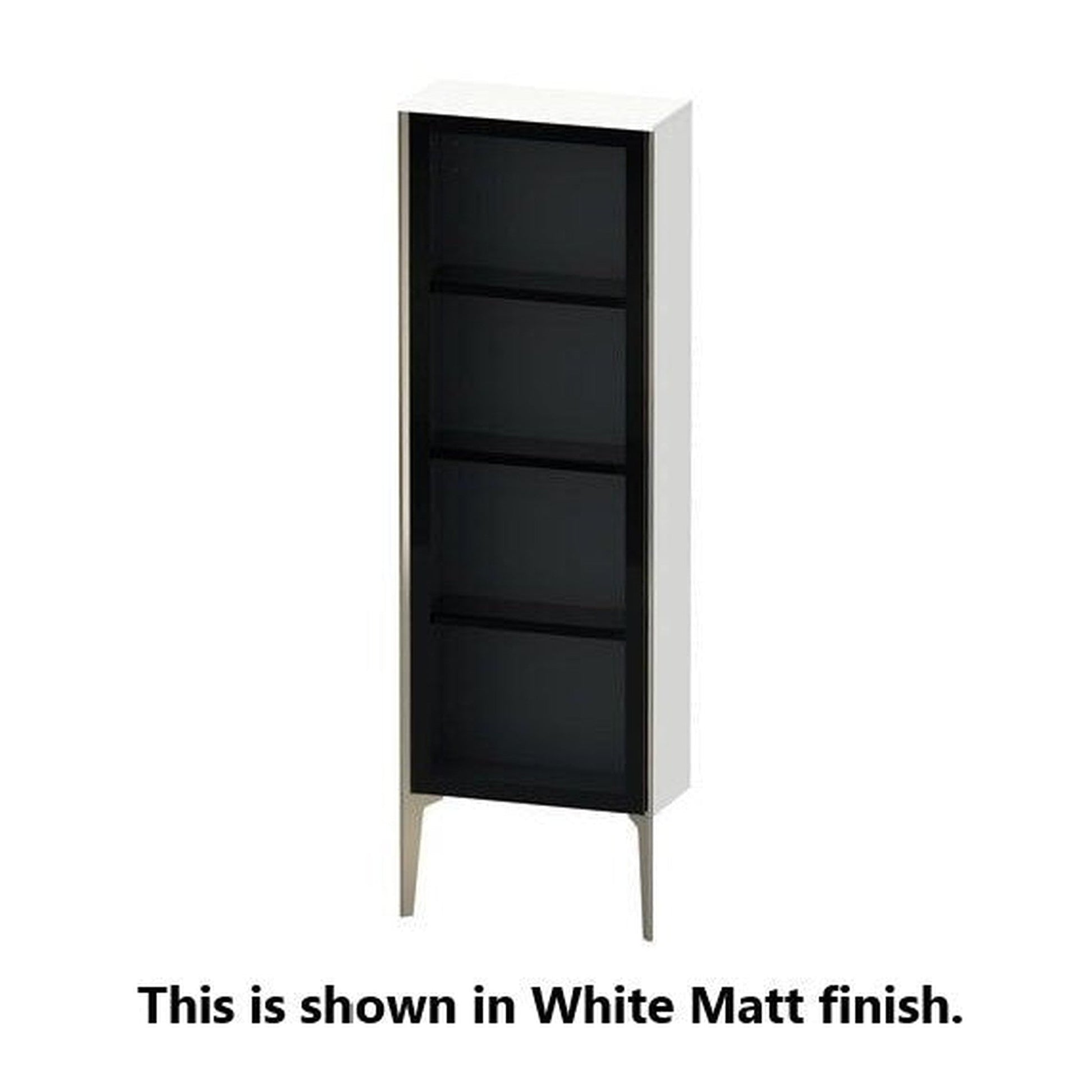 Duravit Xviu 20" x 52" Semi Tall Cabinet With Right Hinge, Champagne Matt and Oak Black Finish (XV1366RB116)