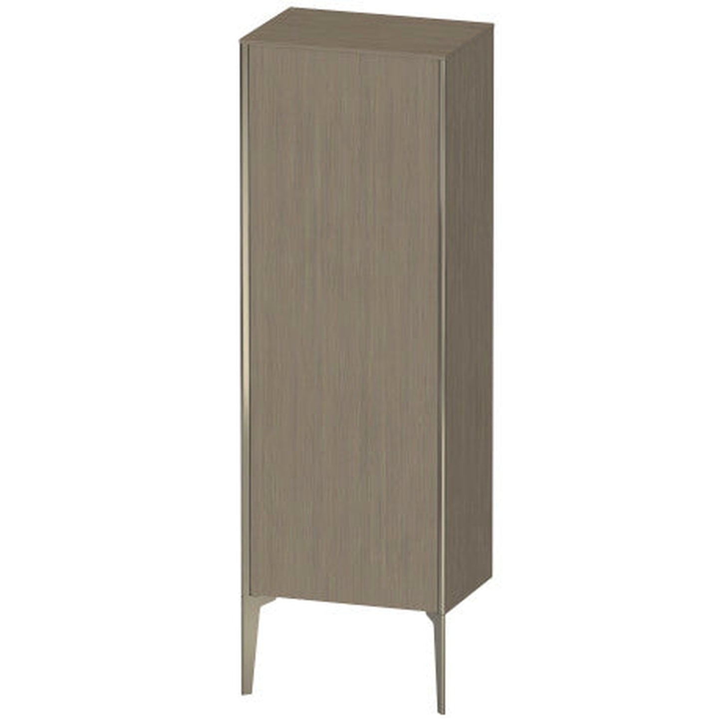 Duravit Xviu 20" x 52" Semi Tall Cabinet With Right Hinge, Champagne Matt and Oak Terra Finish (XV1326RB135)