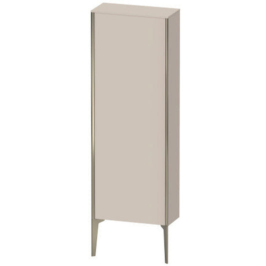 Duravit Xviu 20" x 52" Semi Tall Cabinet With Right Hinge, Champagne Matt and Taupe Matt Finish (XV1316RB191)