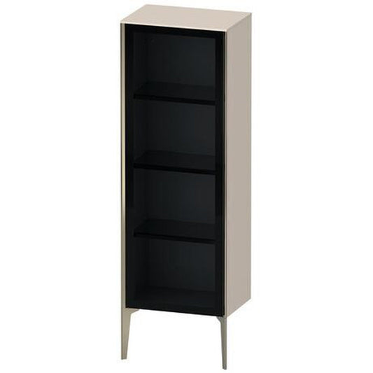 Duravit Xviu 20" x 52" Semi Tall Cabinet With Right Hinge, Champagne Matt and Taupe Matt Finish (XV1368RB191)