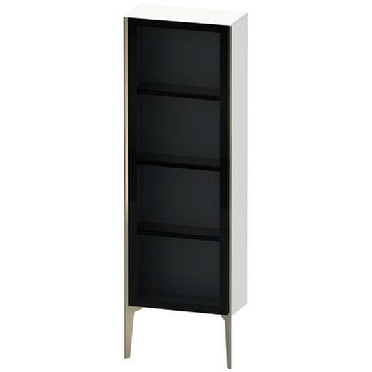 Duravit Xviu 20" x 52" Semi Tall Cabinet With Right Hinge, Champagne Matt and White Matt Finish (XV1366RB118)