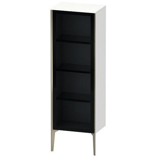Duravit Xviu 20" x 52" Semi Tall Cabinet With Right Hinge, Champagne Matt and White Matt Finish (XV1368RB118)