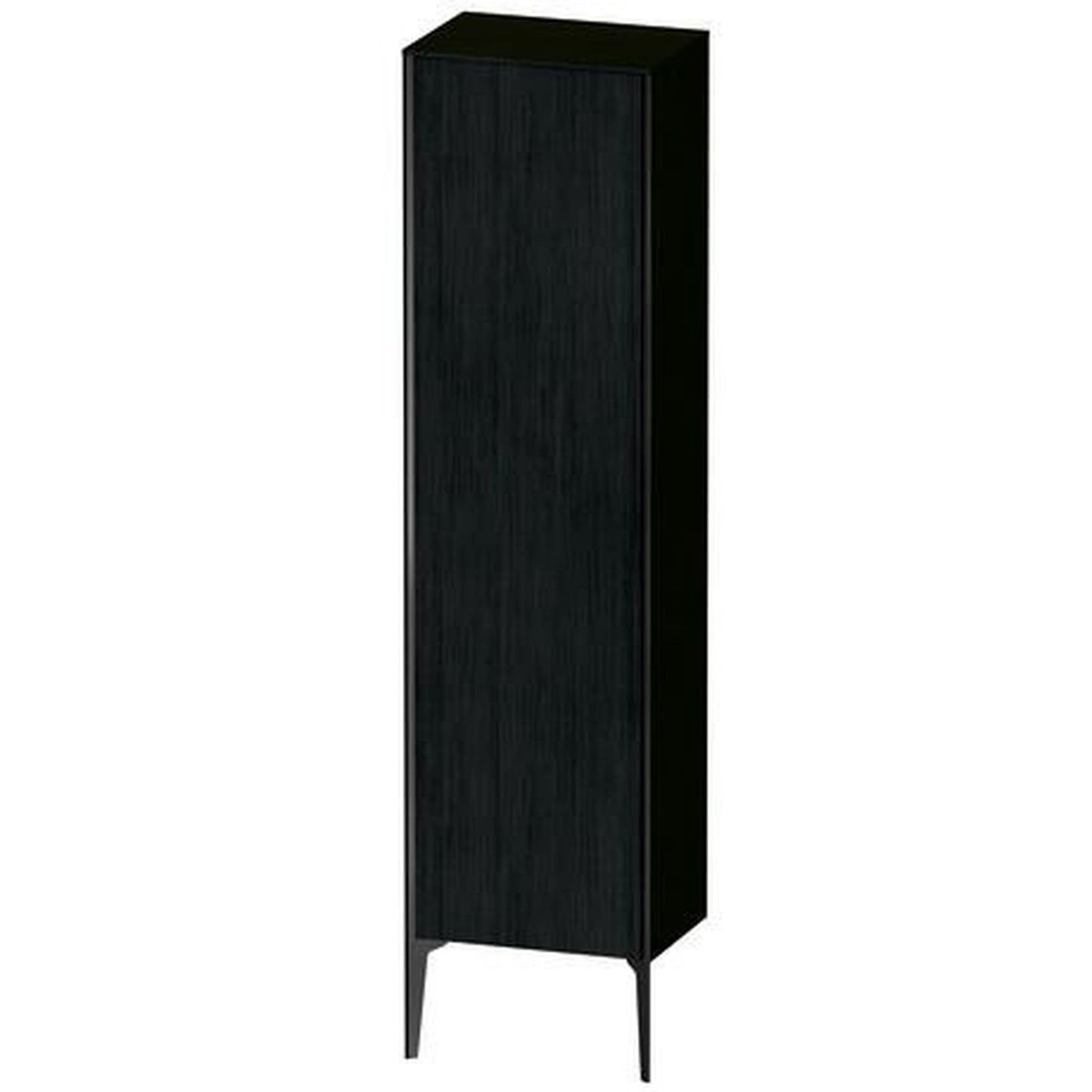 Duravit Xviu 20" x 70" Tall Cabinet With Left Hinge, Black Matt and Oak Black Finish (XV1336LB216)