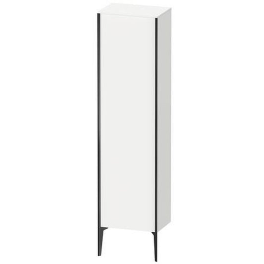 Duravit Xviu 20" x 70" Tall Cabinet With Left Hinge, Black Matt and White Matt Finish (XV1336LB218)