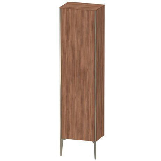 Duravit Xviu 20" x 70" Tall Cabinet With Left Hinge, Champagne Matt and Natural Walnut Finish (XV1336LB179)