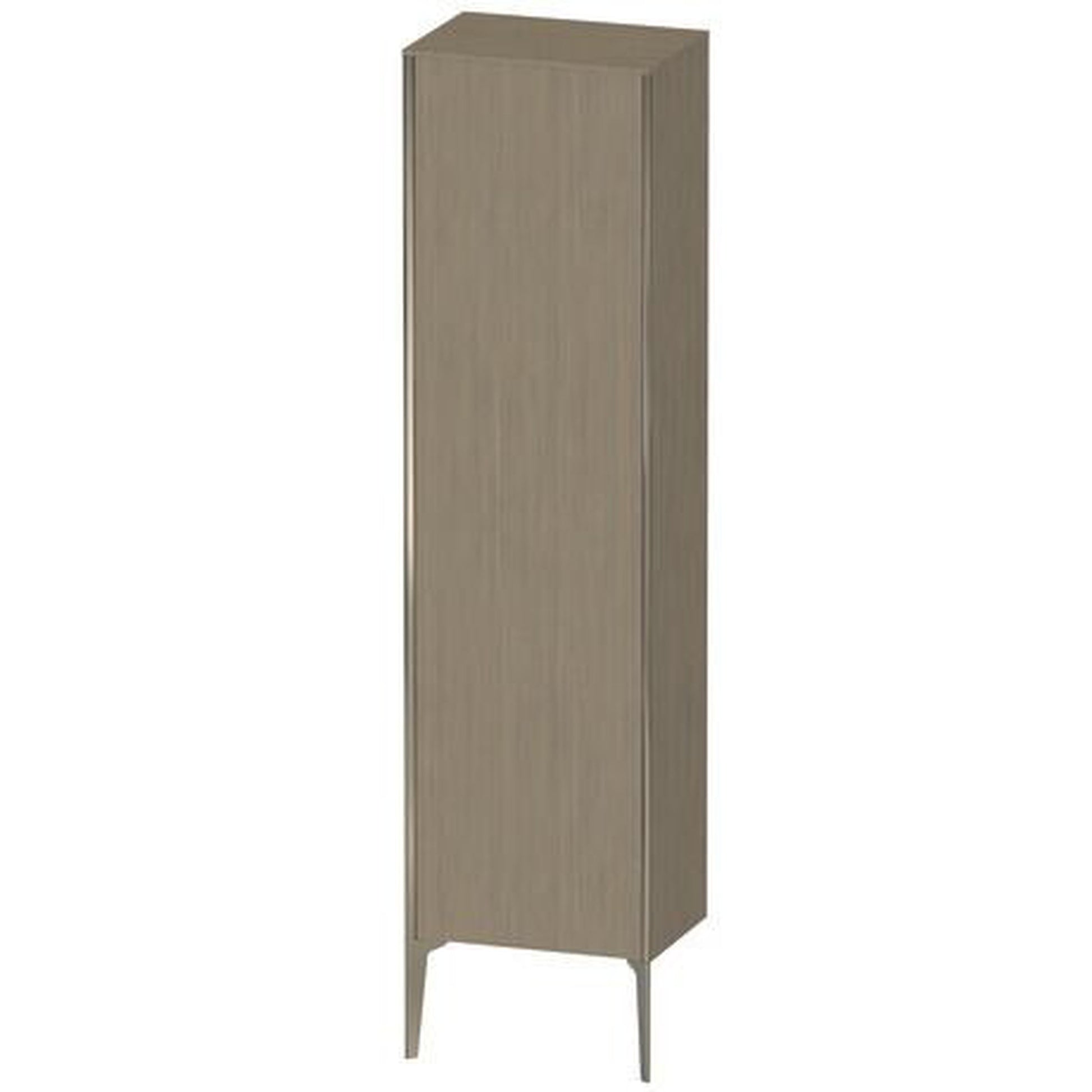 Duravit Xviu 20" x 70" Tall Cabinet With Left Hinge, Champagne Matt and Oak Terra Finish (XV1336LB135)