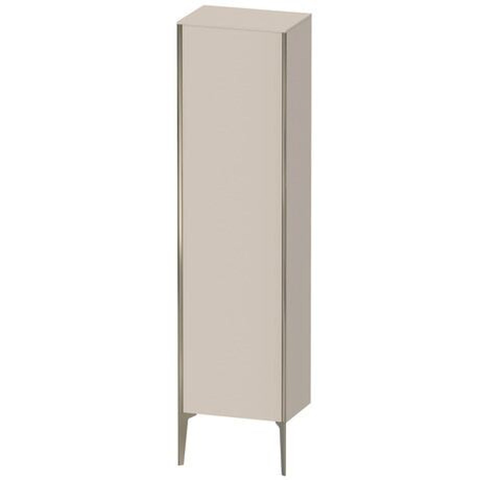 Duravit Xviu 20" x 70" Tall Cabinet With Left Hinge, Champagne Matt and Taupe Matt Finish (XV1336LB191)