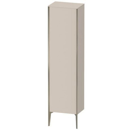 Duravit Xviu 20" x 70" Tall Cabinet With Left Hinge, Champagne Matt and Taupe Matt Finish (XV1336LB191)