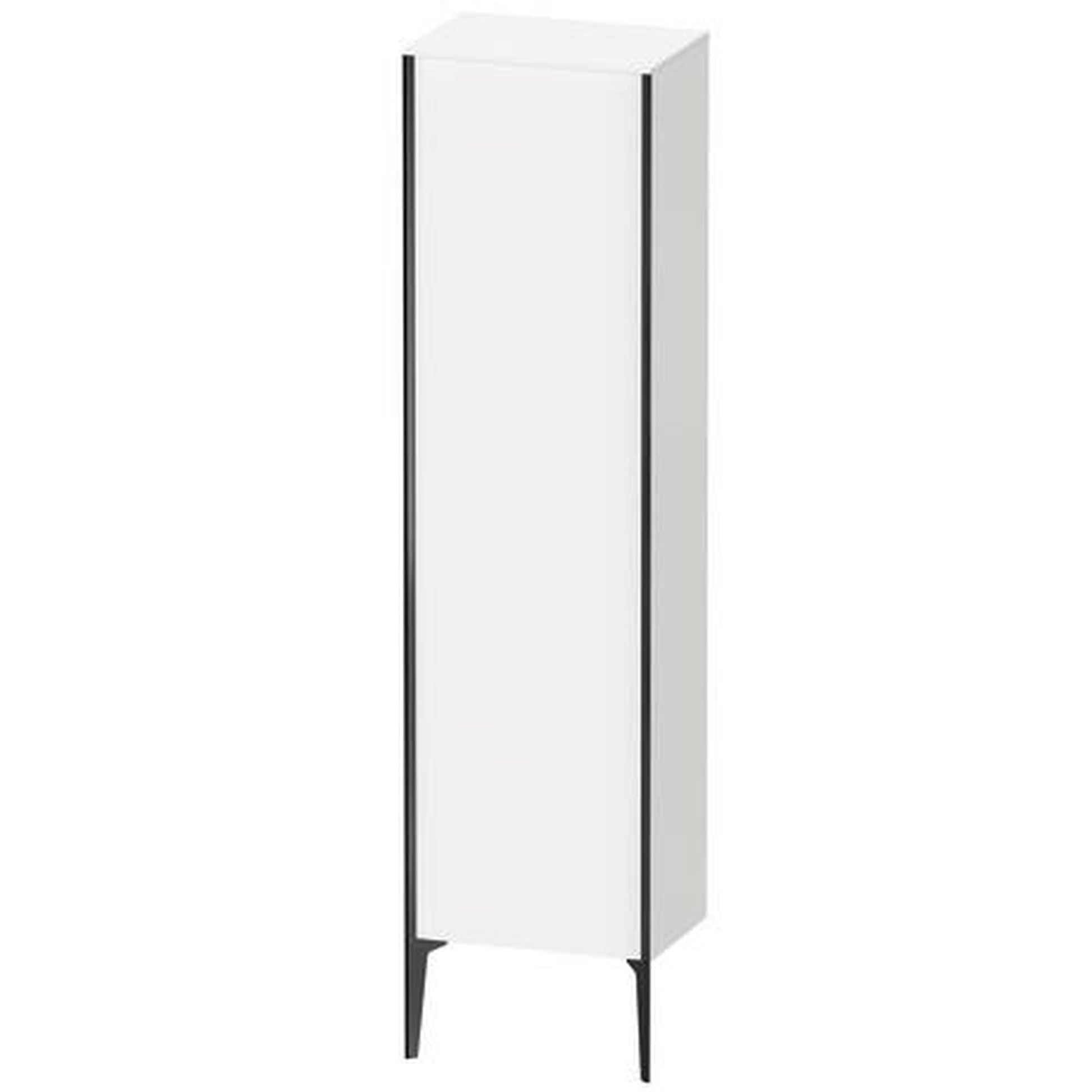Duravit Xviu 20" x 70" Tall Cabinet With Right Hinge, Black Matt and White Matt Finish (XV1336RB218)