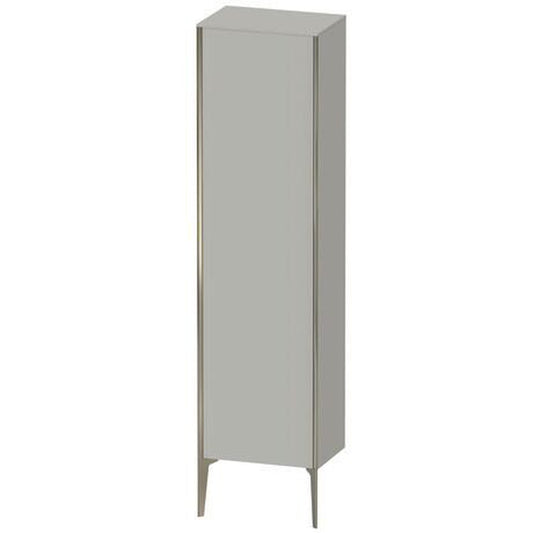 Duravit Xviu 20" x 70" Tall Cabinet With Right Hinge, Champagne Matt and Concrete Grey Matt Finish (XV1336RB107)