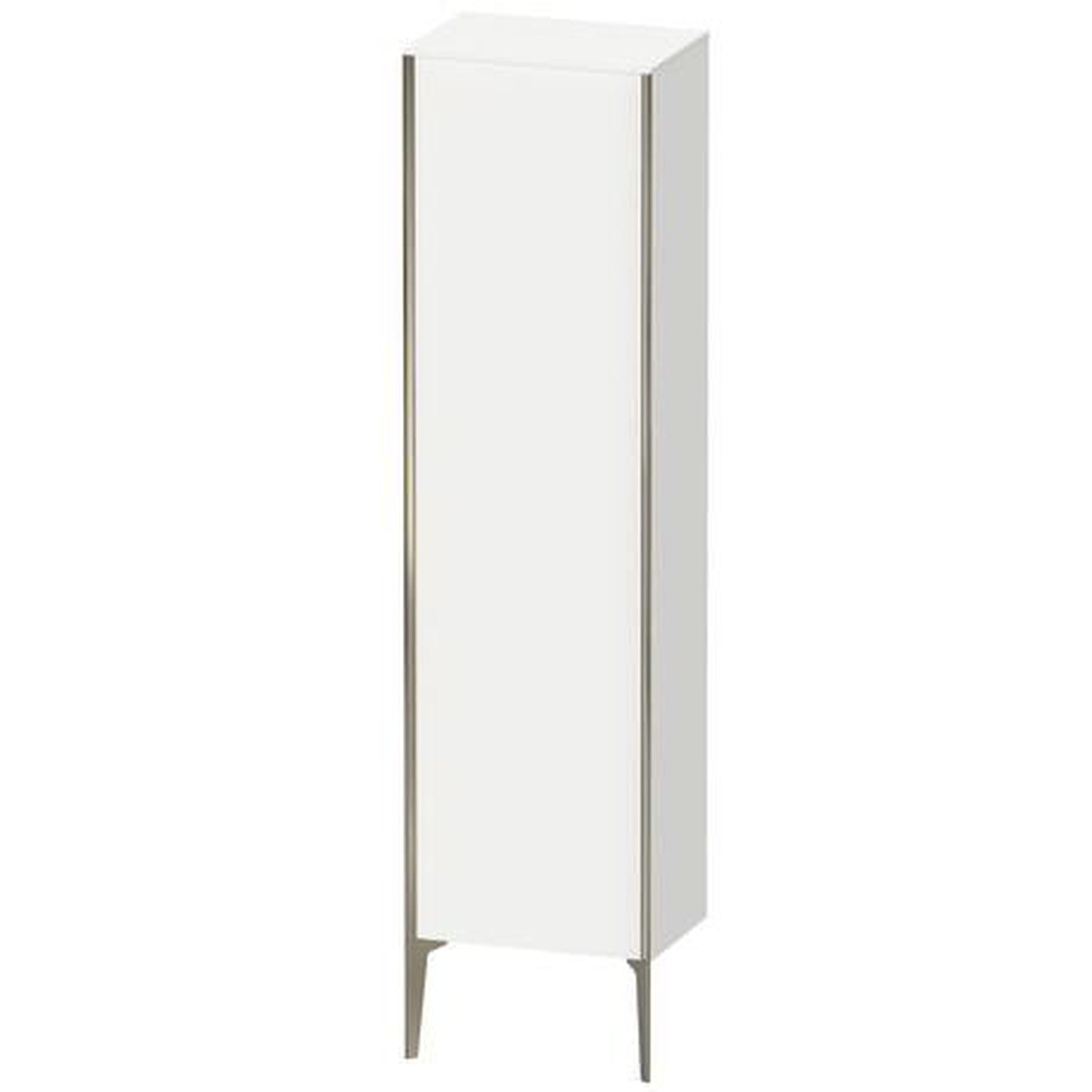 Duravit Xviu 20" x 70" Tall Cabinet With Right Hinge, Champagne Matt and White Matt Finish (XV1336RB118)