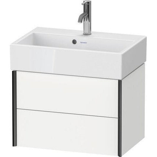 Duravit Xviu 23" x 16" x 15" Two Drawer Wall-Mount Vanity Unit, White Matt (XV43160B218)