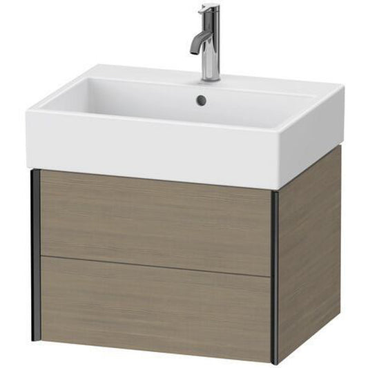 Duravit Xviu 23" x 16" x 18" Two Drawer Wall-Mount Vanity Unit, Oak Terra (XV43340B235)