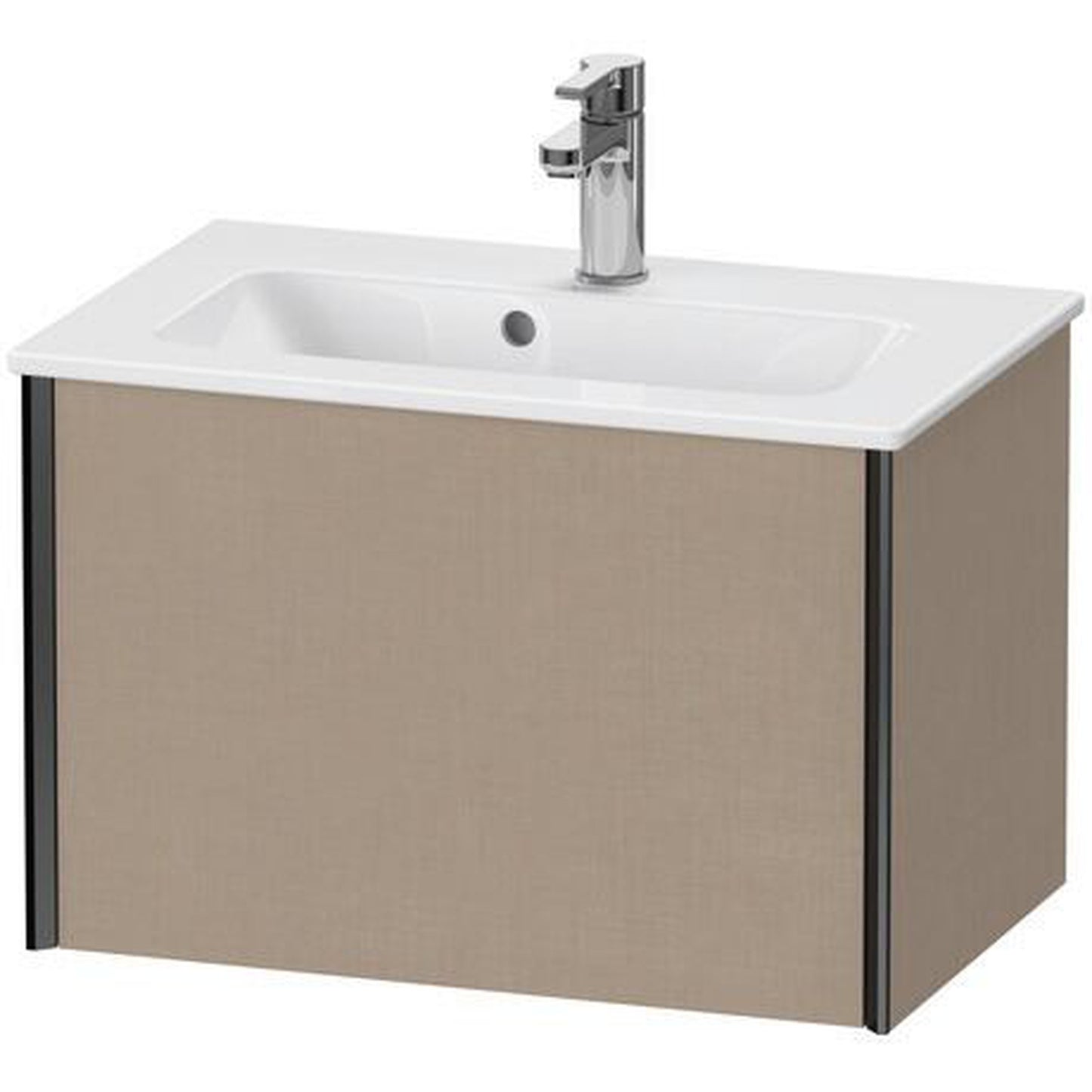 Duravit Xviu 24" x 16" x 15" One Drawer Wall-Mount Vanity Unit, Linen (XV40780B275)