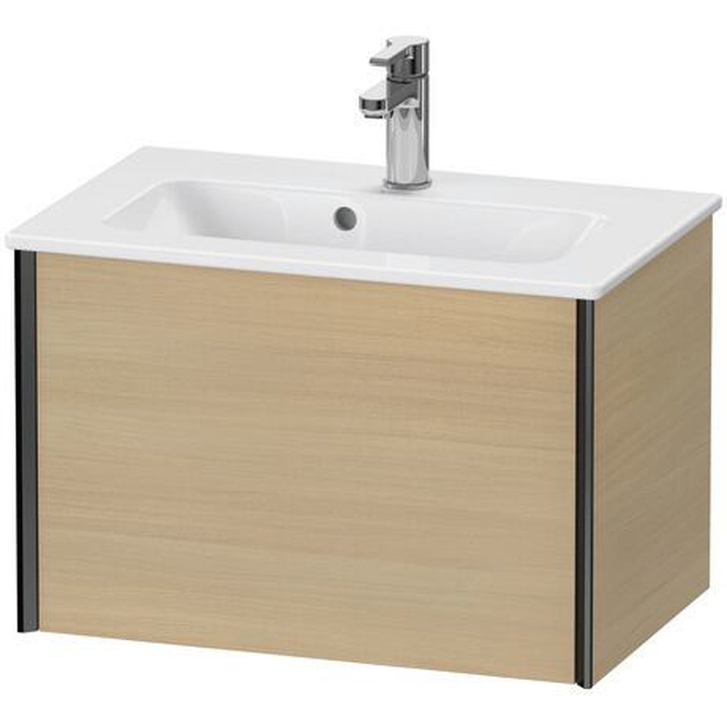 Duravit Xviu 24" x 16" x 15" One Drawer Wall-Mount Vanity Unit, Mediterreanean Oak Real Wood Veneer (XV40780B271)