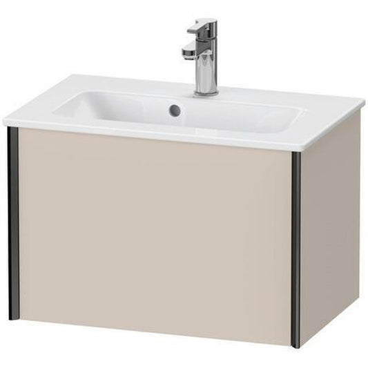 Duravit Xviu 24" x 16" x 15" One Drawer Wall-Mount Vanity Unit, Taupe Matt (XV40780B291)