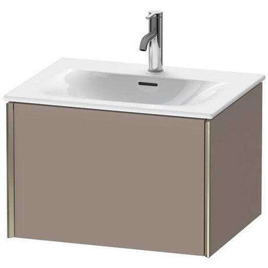 Duravit Xviu 24" x 16" x 19" One Drawer Wall-Mount Vanity Unit, Basalt Matt (XV40320B143)