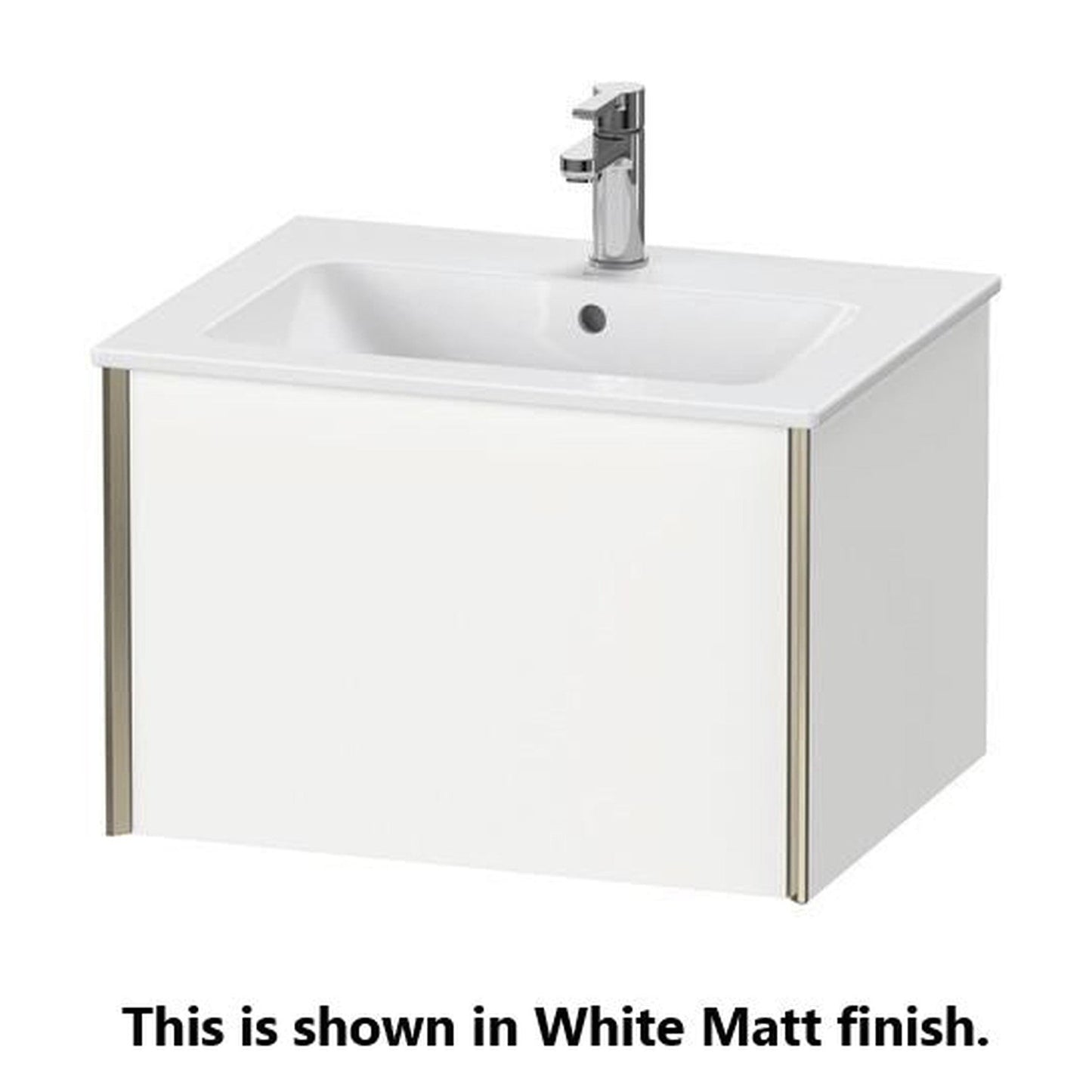 Duravit Xviu 24" x 16" x 19" One Drawer Wall-Mount Vanity Unit, Light Blue (XV40250B209)