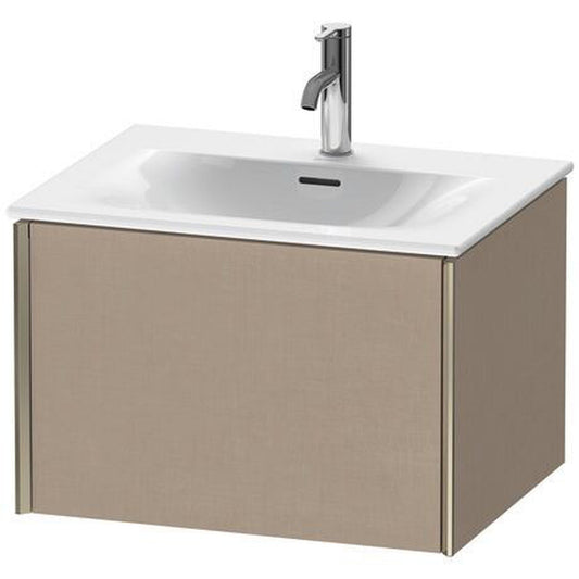 Duravit Xviu 24" x 16" x 19" One Drawer Wall-Mount Vanity Unit, Linen (XV40320B175)