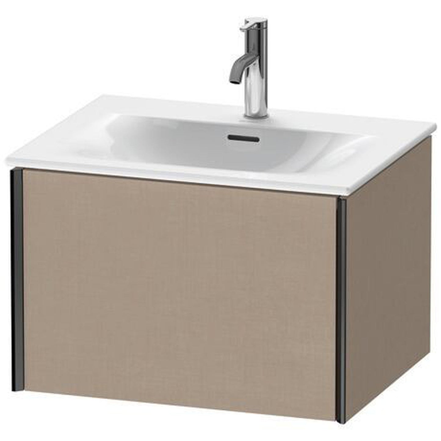 Duravit Xviu 24" x 16" x 19" One Drawer Wall-Mount Vanity Unit, Linen (XV40320B275)