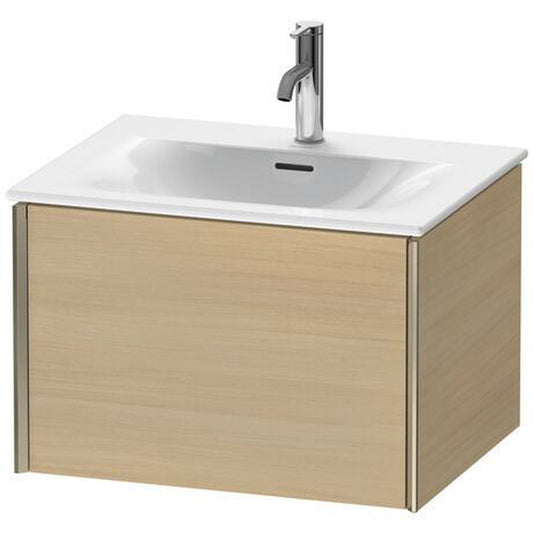 Duravit Xviu 24" x 16" x 19" One Drawer Wall-Mount Vanity Unit, Mediterreanean Oak Real Wood Veneer (XV40320B171)