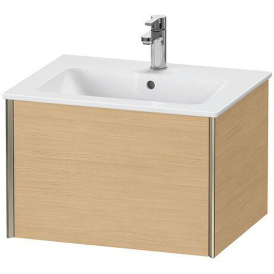 Duravit Xviu 24" x 16" x 19" One Drawer Wall-Mount Vanity Unit, Natural Oak (XV40250B130)