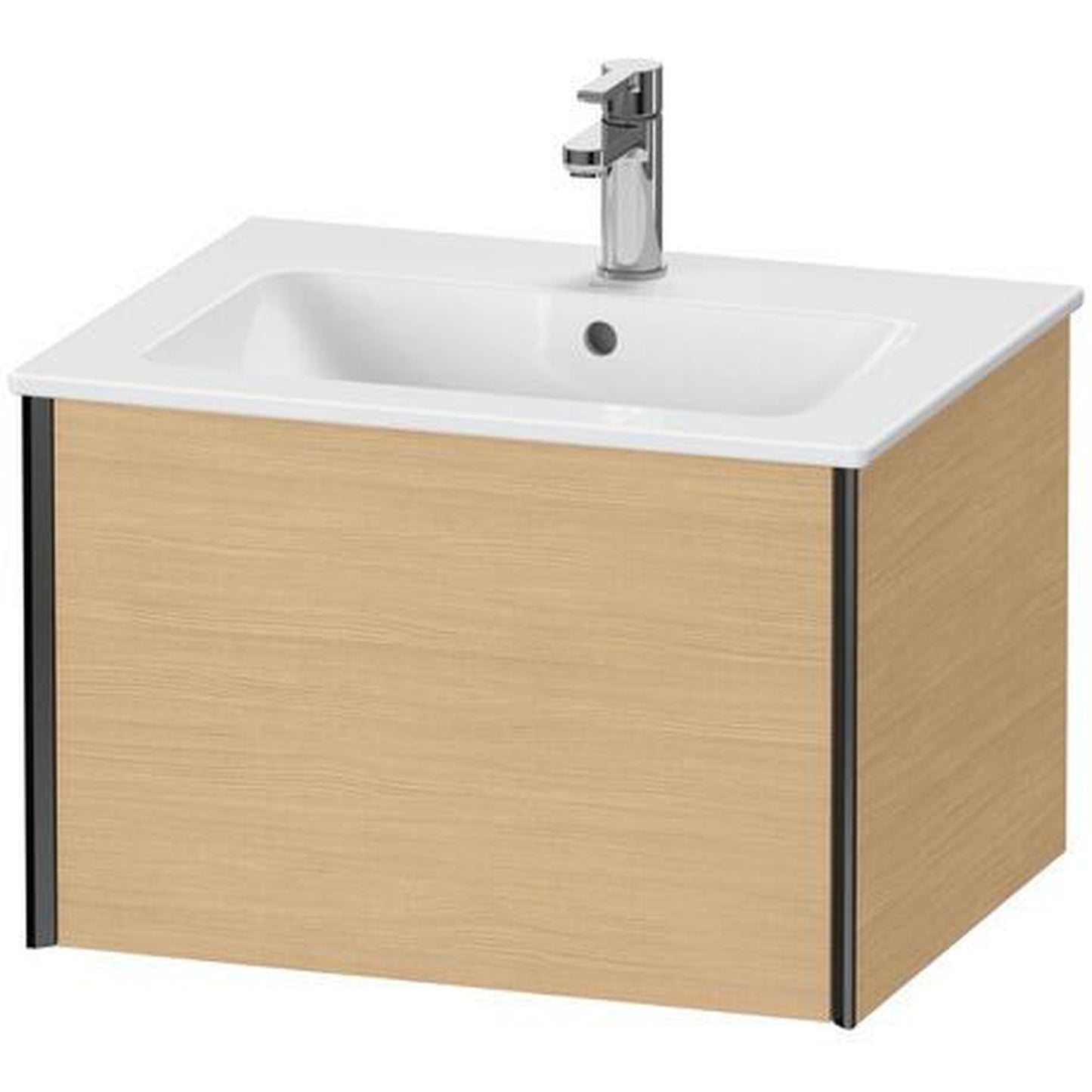 Duravit Xviu 24" x 16" x 19" One Drawer Wall-Mount Vanity Unit, Natural Oak (XV40250B230)