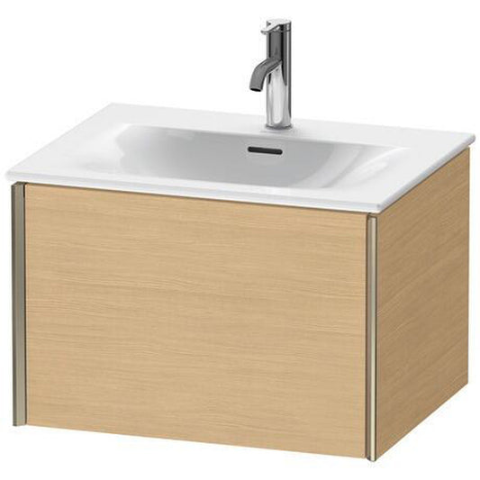 Duravit Xviu 24" x 16" x 19" One Drawer Wall-Mount Vanity Unit, Natural Oak (XV40320B130)